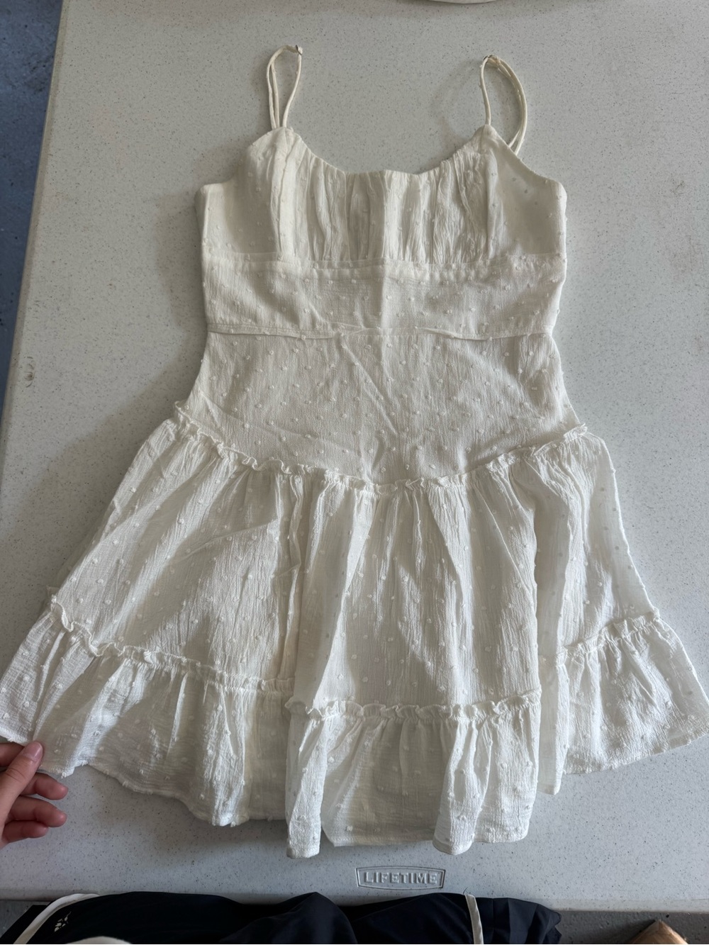 Hello Molly Ivory Spaghetti Strap Dress